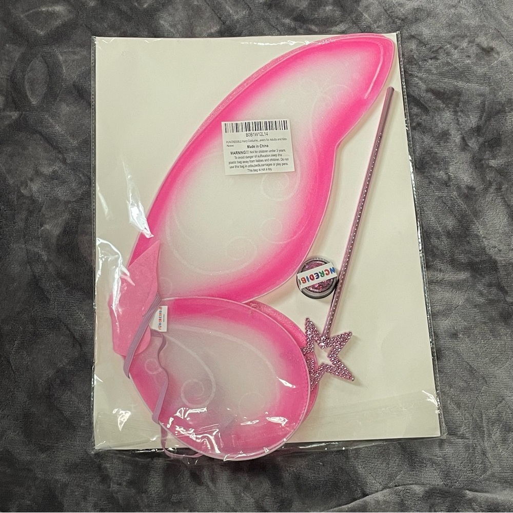 Women’s or kids fairy wings costume